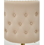 Hoker barowy,do kuchni, salonu, pokoju, wyspa elegancki VELVET BEŻOWY GL