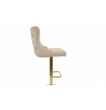 Hoker barowy,do kuchni, salonu, pokoju, wyspa elegancki VELVET BEŻOWY GL