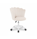 Krzesło/fotel biurowy dla gabinetu, pracowni, kosmetyczne FLOWERS BEŻOWY