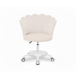 Krzesło/fotel biurowy dla gabinetu, pracowni, kosmetyczne FLOWERS BEŻOWY