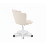 Krzesło/fotel biurowy dla gabinetu, pracowni, kosmetyczne FLOWERS BEŻOWY