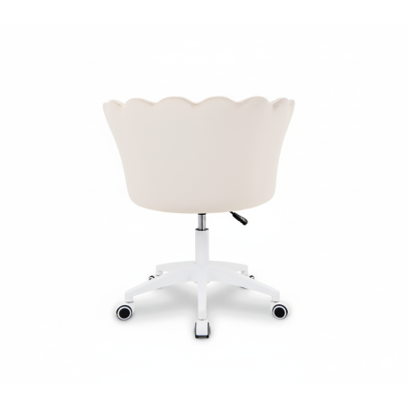 Krzesło/fotel biurowy dla gabinetu, pracowni, kosmetyczne FLOWERS BEŻOWY