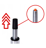 Hoker barowy z oparciem i podłokietnikami welurowy czarny KING