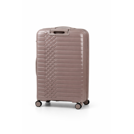 Walizka podróżna, duża, VINCI - PP450 L kawowa, Polipropylen, TSA