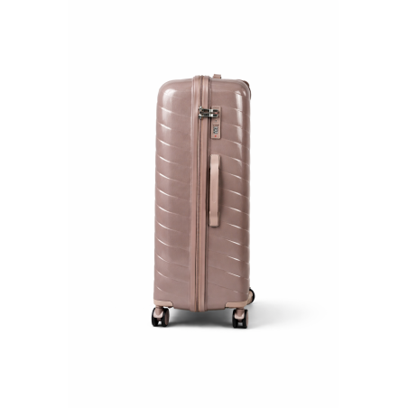 Walizka podróżna, duża, VINCI - PP280 L kawowa, Polipropylen, TSA