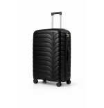 Walizka podróżna, duża, VINCI - PP24 L CZARNA, Polipropylen, TSA
