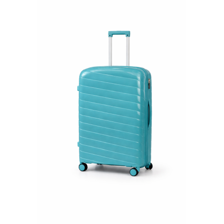 Walizka podróżna, duża, VINCI - PP280 L ZIELONA, Polipropylen, TSA