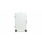 Walizka podróżna, średnia, VINCI - PP150 M BIAŁA, Polipropylen, TSA