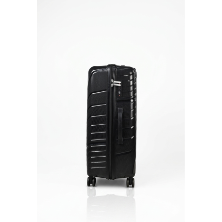 Walizka podróżna, średnia, VINCI - PP120 M czarna, Polipropylen, TSA