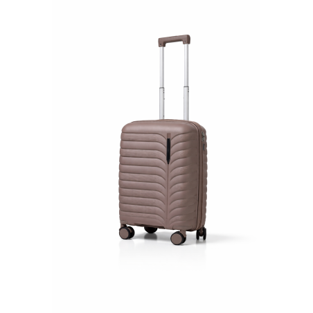 Walizka podróżna, kabinówka, VINCI - PP24 S kawowa, Polipropylen, TSA