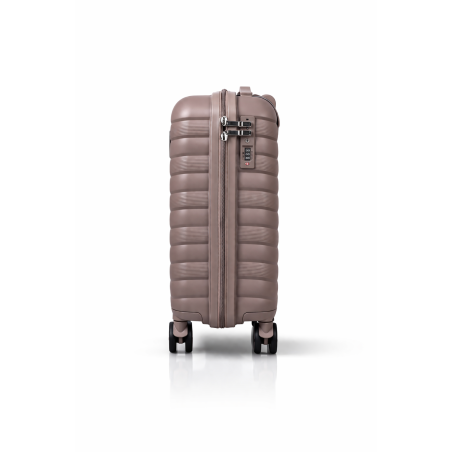 Walizka podróżna, kabinówka, VINCI - PP24 S kawowa, Polipropylen, TSA