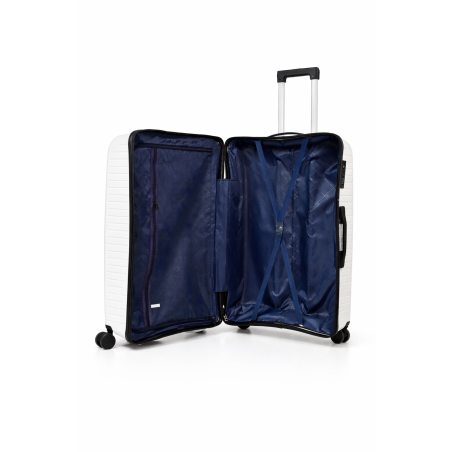 Walizka podróżna, średnia, VINCI - PP450 M kawowa, Polipropylen, TSA