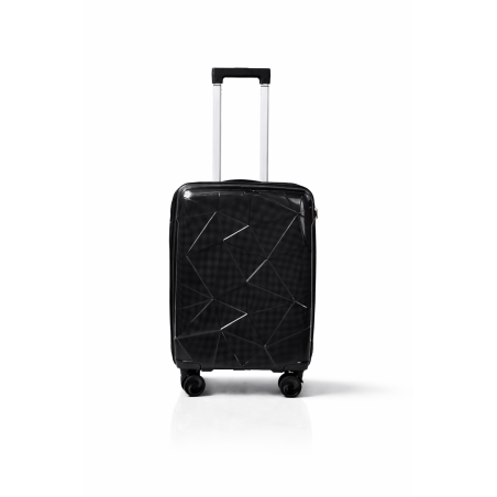 Walizka podróżna, kabinówka, VINCI - PP016 S CZARNA, Polipropylen, TSA