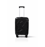 Walizka podróżna, kabinówka, VINCI - PP016 S CZARNA, Polipropylen, TSA