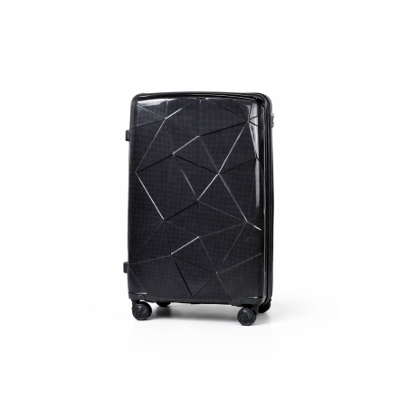 Walizka podróżna, kabinówka, VINCI - PP016 S CZARNA, Polipropylen, TSA