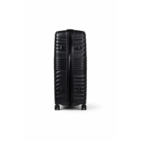 Walizka podróżna, średnia, VINCI - PP290 M czarna, Polipropylen, TSA