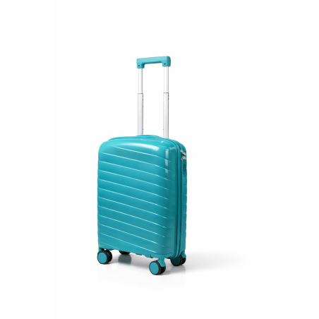 Walizka podróżna, kabinówka, VINCI - PP280 S ZIELONA, Polipropylen, TSA