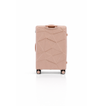 Walizka podróżna, średnia, VINCI - PP016 M RÓŻOWA, Polipropylen, TSA