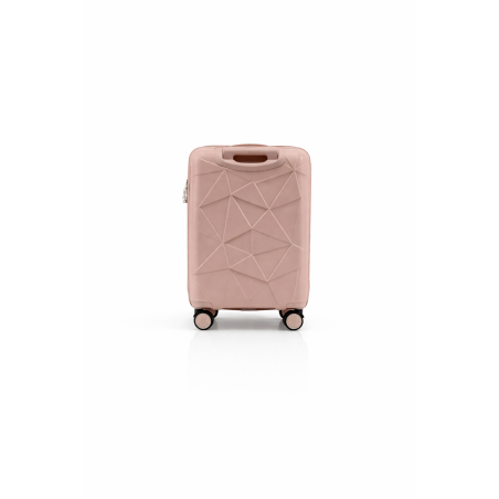 Walizka podróżna, kabinówka, VINCI - PP016 S RÓŻOWA, Polipropylen, TSA