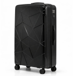 Walizka podróżna, duża, VINCI - PP016 L CZARNA, Polipropylen, TSA