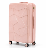 Walizka podróżna, duża, VINCI - PP016 L RÓŻOWA, Polipropylen, TSA