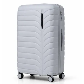 Walizka podróżna, duża, VINCI - PP24 L SZARA, Polipropylen, TSA