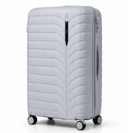 Walizka podróżna, duża, VINCI - PP24 L SZARA, Polipropylen, TSA