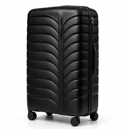 Walizka podróżna, duża, VINCI - PP24 L CZARNA, Polipropylen, TSA