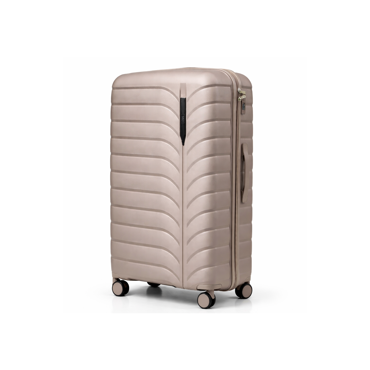 Walizka podróżna, duża, VINCI - PP24 L KAWOWA, Polipropylen, TSA