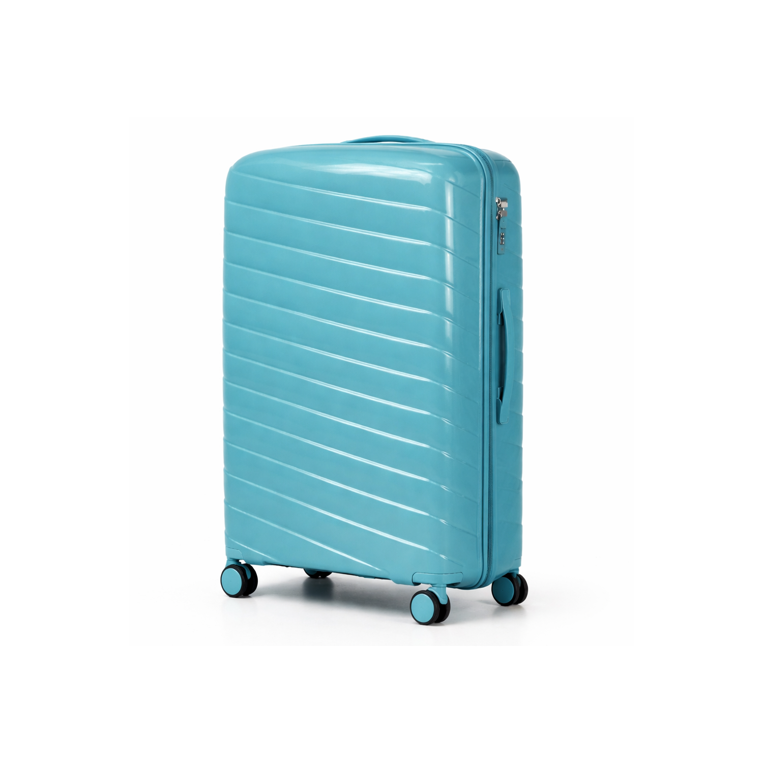 Walizka podróżna, duża, VINCI - PP280 L ZIELONA, Polipropylen, TSA