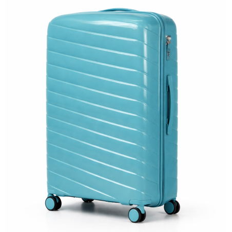 Walizka podróżna, duża, VINCI - PP280 L ZIELONA, Polipropylen, TSA