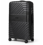Walizka podróżna, duża, VINCI - PP290 L czarna, Polipropylen, TSA