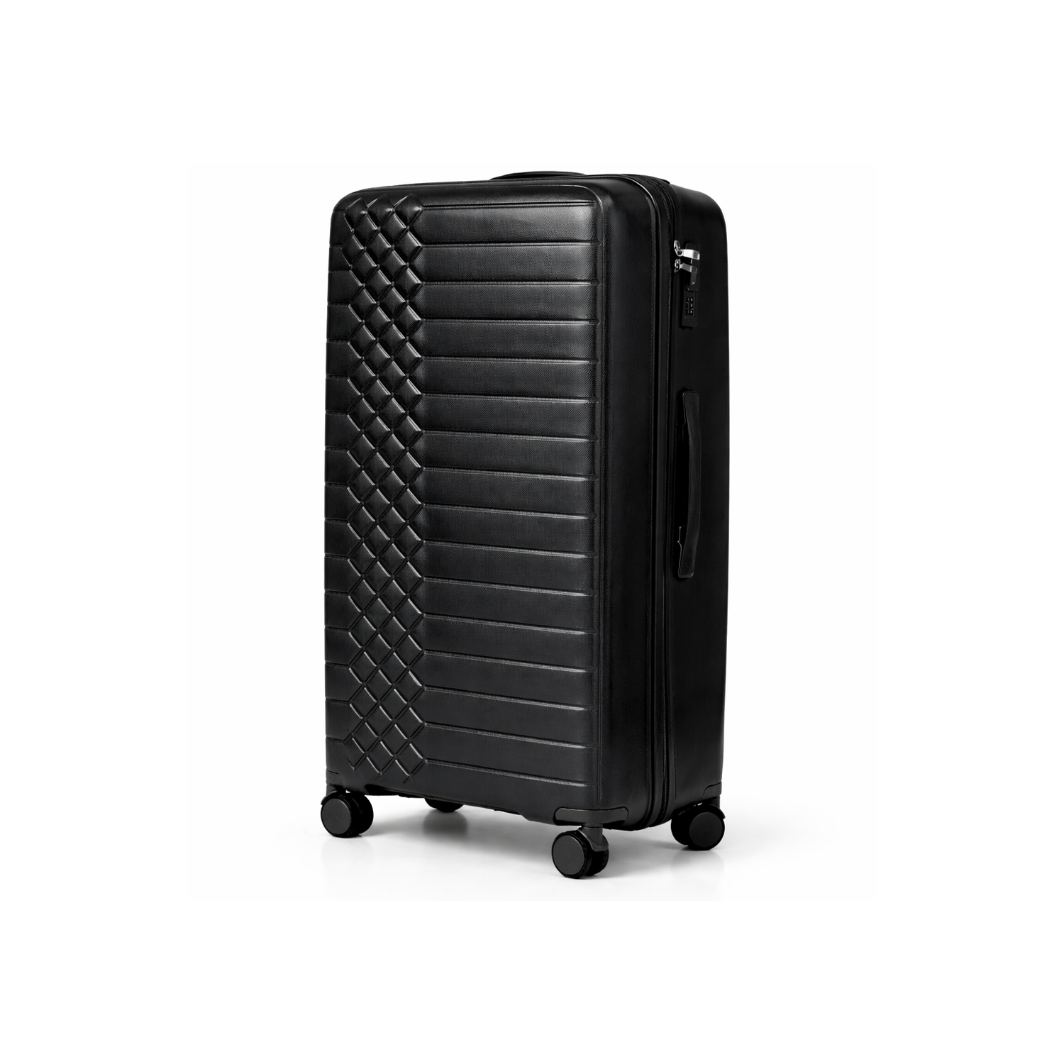 Walizka podróżna, duża, VINCI - PP450 L CZARNA, Polipropylen, TSA