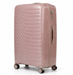 Walizka podróżna, średnia, VINCI - PP450 M kawowa, Polipropylen, TSA