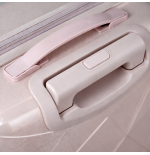 Walizka podróżna, średnia, VINCI - PP016 M RÓŻOWA, Polipropylen, TSA