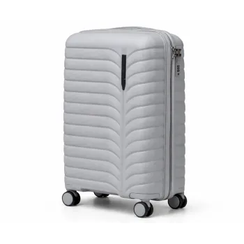 Walizka podróżna, kabinówka, VINCI - PP24 S SZARA, Polipropylen, TSA