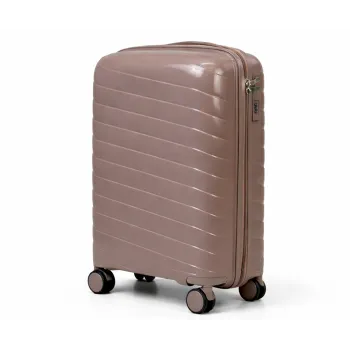 Walizka podróżna, kabinówka, VINCI - PP280 S kawowa, Polipropylen, TSA