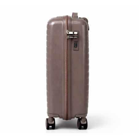 Walizka podróżna, kabinówka, VINCI - PP450 S kawowa, Polipropylen, TSA