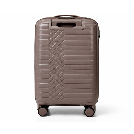 Walizka podróżna, kabinówka, VINCI - PP450 S kawowa, Polipropylen, TSA