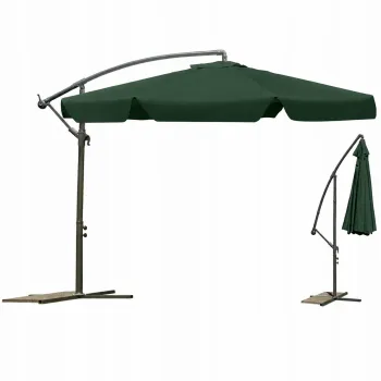Parasol z wysięgnikiem 3M Zielony