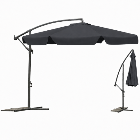 Parasol z wysięgnikiem 3M SZARY