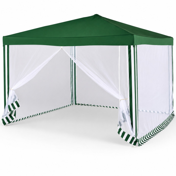 Pawilon 3X3 G1015 ZIELONY Z SIATKĄ