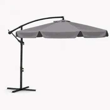 Parasol z wysięgnikiem 3M SZARY