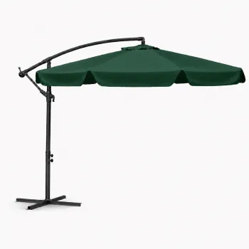 Parasol z wysięgnikiem 3M Zielony