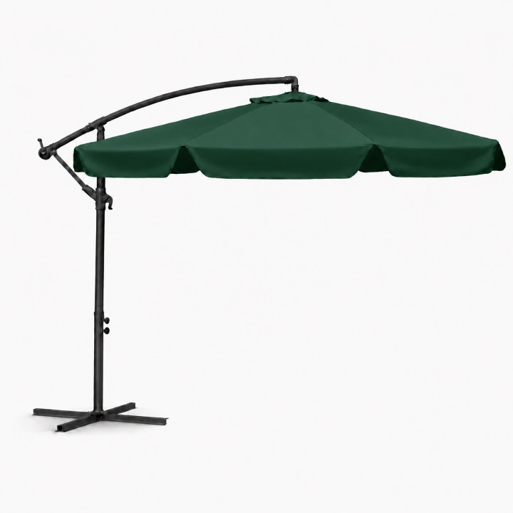 Parasol z wysięgnikiem 3M Zielony