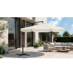 Parasol z wysięgnikiem beże i brąz 3M CASABLANCA