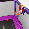 Trampolina kojec do domu zjeżdżalnia kosz fioletowa plac zabaw