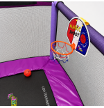 TRAMPOLINA KOJEC DO DOMU ZJEZDZALNIA KOSZ FIOLETOWA PLAC ZABAW