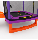 TRAMPOLINA KOJEC DO DOMU ZJEZDZALNIA KOSZ FIOLETOWA PLAC ZABAW