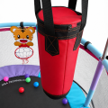 Trampolina plac zabaw do domu hamak, tarcza, koszykówka, kulki, worek boks
